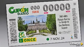 Los 300 años del Palacio Real de La Granja, en el cupón de la ONCE del 7 de noviembre