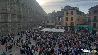 Tres mil segovianos en la marcha solidaria por las víctimas de la DANA de Valencia