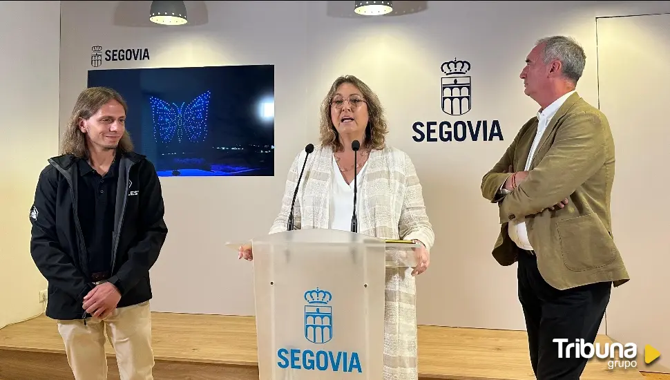 El espectáculo 'Fantasía' llenará el cielo de Segovia con 220 drones en la noche del 25 de junio