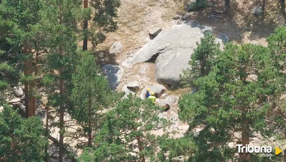 Rescatado un montañero lesionado en el Camino Smith del puerto de Navacerrada 